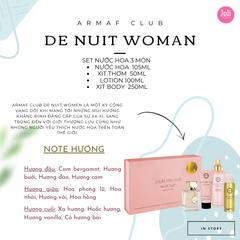 Set Nước Hoa Nữ Armaf Club The Nuit Women 4 Món