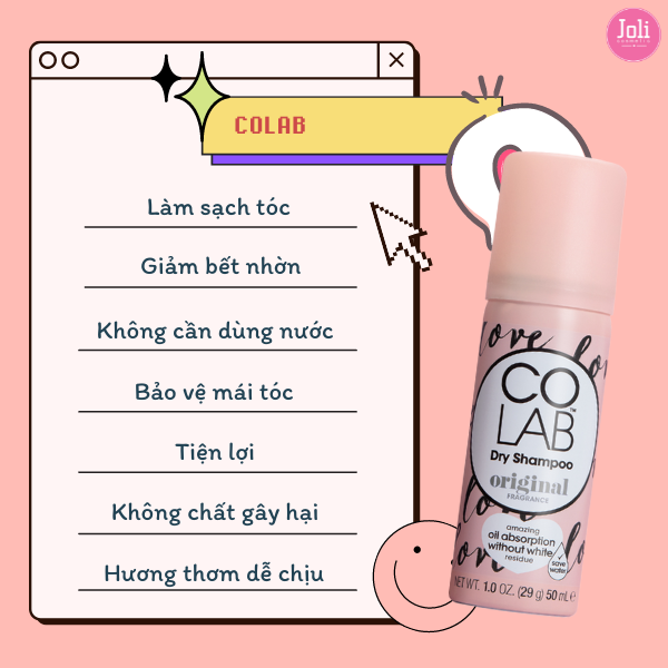 Dầu Gội Khô Colab Dry Shampoo 50ml