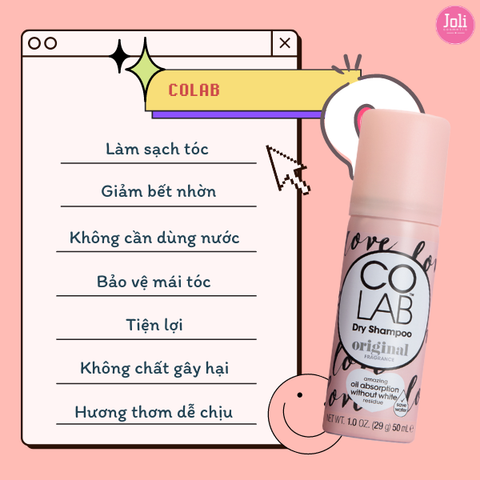 Dầu Gội Khô Colab Dry Shampoo 50ml
