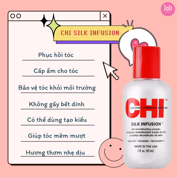 Tinh Dầu Dưỡng Tóc CHI Silk Infusion 59ml