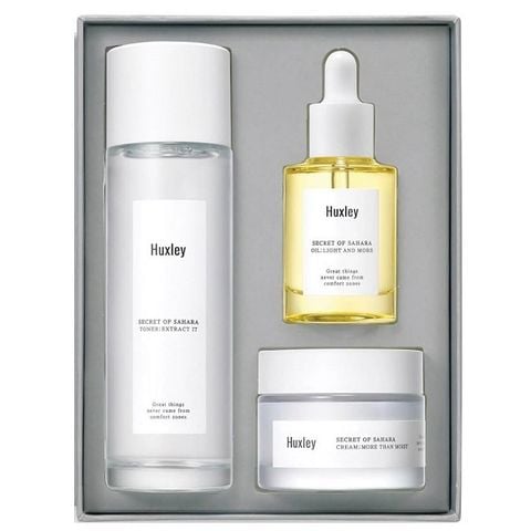 Bộ Kit Dưỡng Ẩm Sâu Dành Cho Da Khô Huxley Extra Moisture Trio Set 3 Món