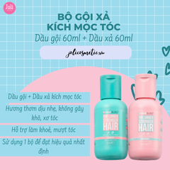 Bộ Dầu Gội Xả Kích Thích Tóc Mọc Dài & Khỏe Hairburst For Longer Stronger Hair 60ml