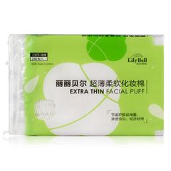 Bông Tẩy Trang LilyBell Vỏ Xanh Extra Thin Facial Puff 240 Miếng