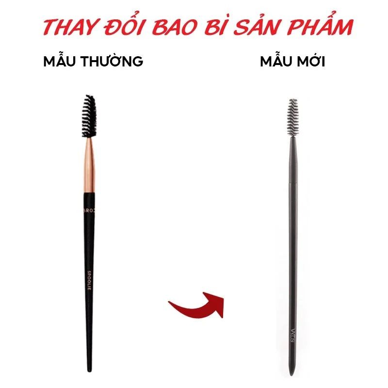 Cọ Chải Chân Mày & Mi Cuốn Xoắn Vacosi Brow & Lash Brush BR03