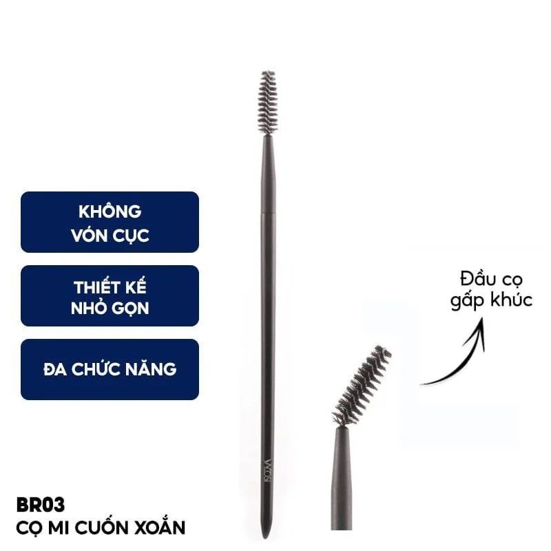 Cọ Chải Chân Mày & Mi Cuốn Xoắn Vacosi Brow & Lash Brush BR03