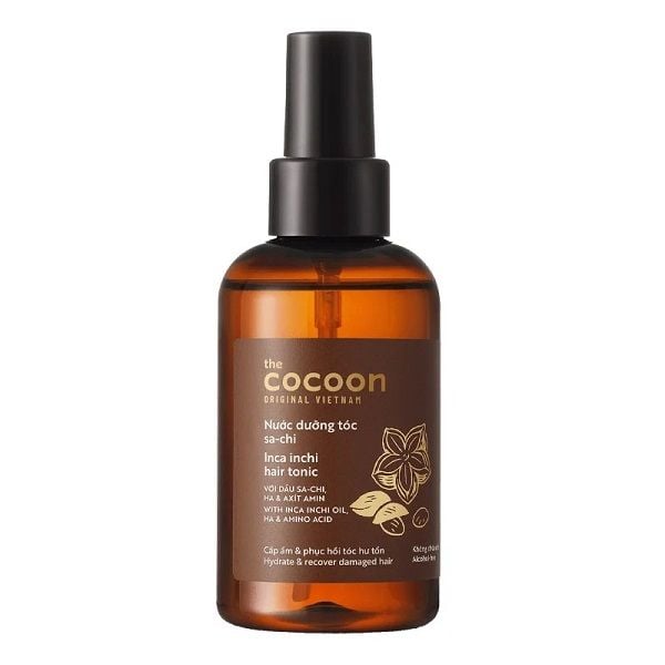 Nước Dưỡng Tóc Cấp Ẩm Phục Hồi Hư Tổn Cocoon Sa-Chi Inca Inchi Hair Tonic 140ml