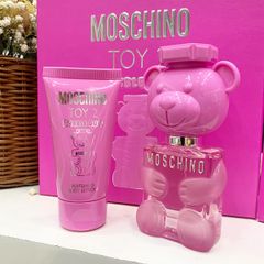 Set Nước Hoa Nữ Moschino Toy 2 Bubble Gum Perfumed Body Lotion EDT 30ml