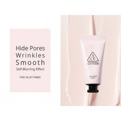 Kem Lót 3CE Back To Baby Pore Velvet Primer 15g