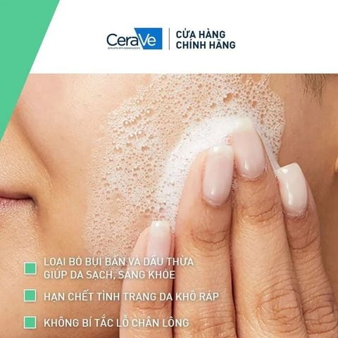 Bộ Sản Phẩm Sữa Rửa Mặt Da Dầu CeraVe For Normal To Oily Skin 236ml + Sữa Dưỡng Thể Cho Da Khô CeraVe Moisturising Lotion 30ml