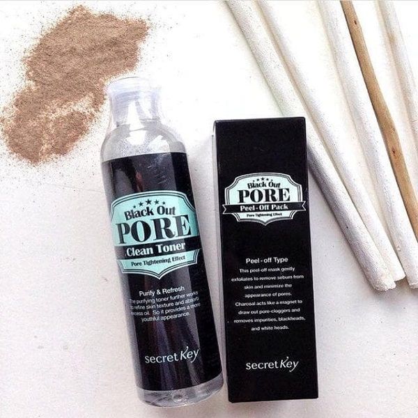 Nước Hoa Hồng Secret Key Black Out Pore Clean Toner 250ml