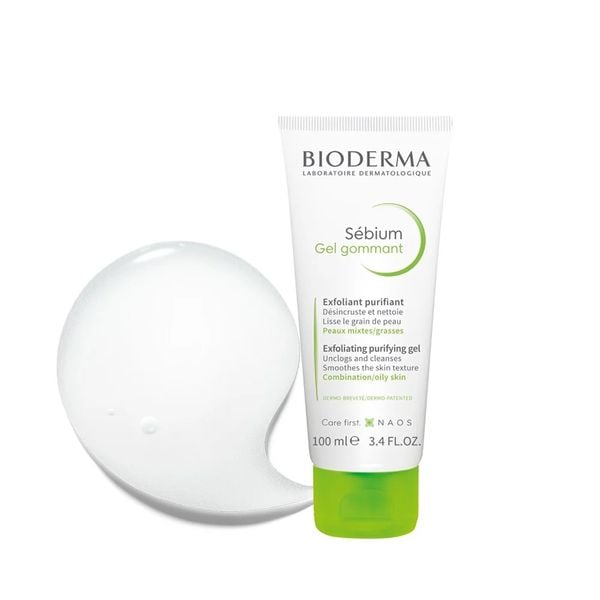 Gel Tẩy Tế Bào Chết Bioderma Cho Da Dầu Mụn Sebium Gel Gommant 100ml