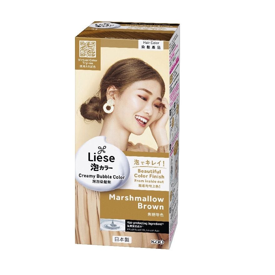 Thuốc Nhuộm Tóc Dạng Bọt Liese Creamy Bubble Hair Color 108ml