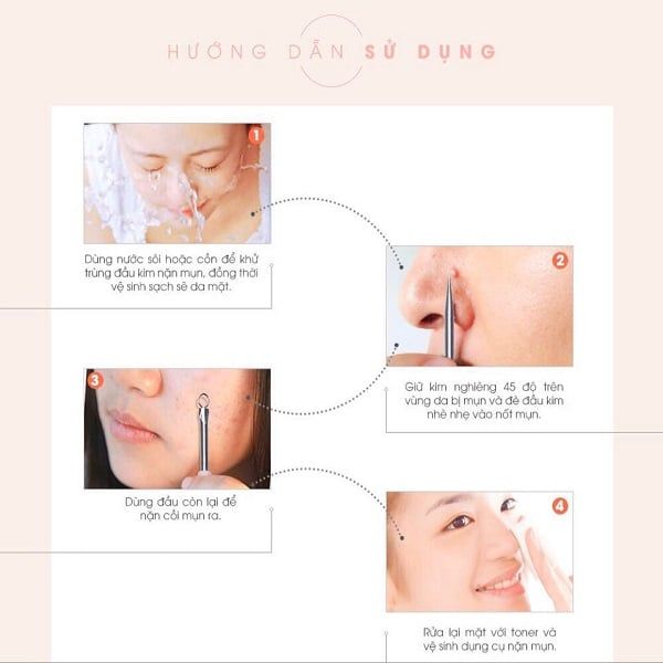 Cây Nặn Mụn Vacosi 2 Đầu NM01 Acne Tool