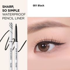 Chì Kẻ Mắt Clio Sharp So Simple Waterproof Pencil Liner 0.14g