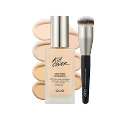 Kem Nền Clio Kill Cover New Matte Foundation SPF20 PA++ 38g (Tặng Kèm Cọ)