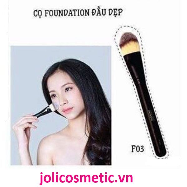 Cọ Tán Nền Đầu Dẹp Bản To Vacosi Foundation Brush F03