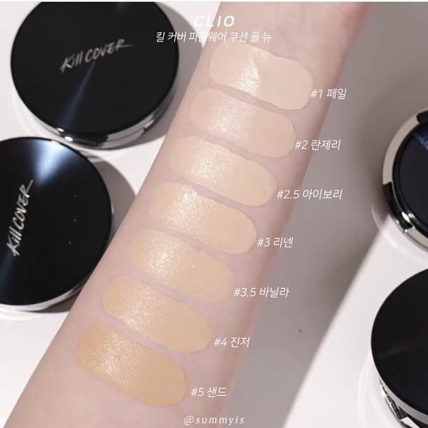 Phấn Nước Clio Kill Cover Founwear Cushion All New SPF 50+ PA+++ (Tặng kèm lõi)