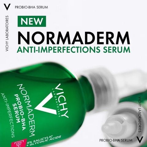 Tinh Chất Làm Dịu Da Giảm Mụn Vichy Normaderm Probio-BHA Anti Imperfections Serum 30ml
