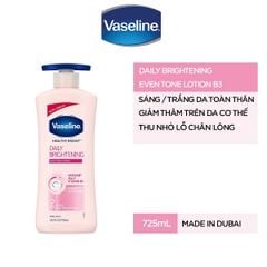 Sữa Dưỡng Thể Vaseline Dưỡng Da Trắng Hồng Healthy Bright Daily Brightening Even Tone Lotion 725ml