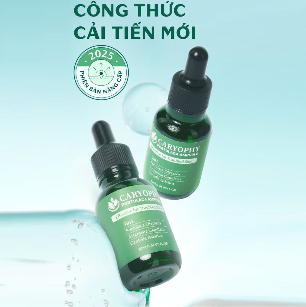 Tinh Chất Hỗ Trợ Giảm Mụn Thâm Mụn Caryophy Portulaca Ampoule 10ml