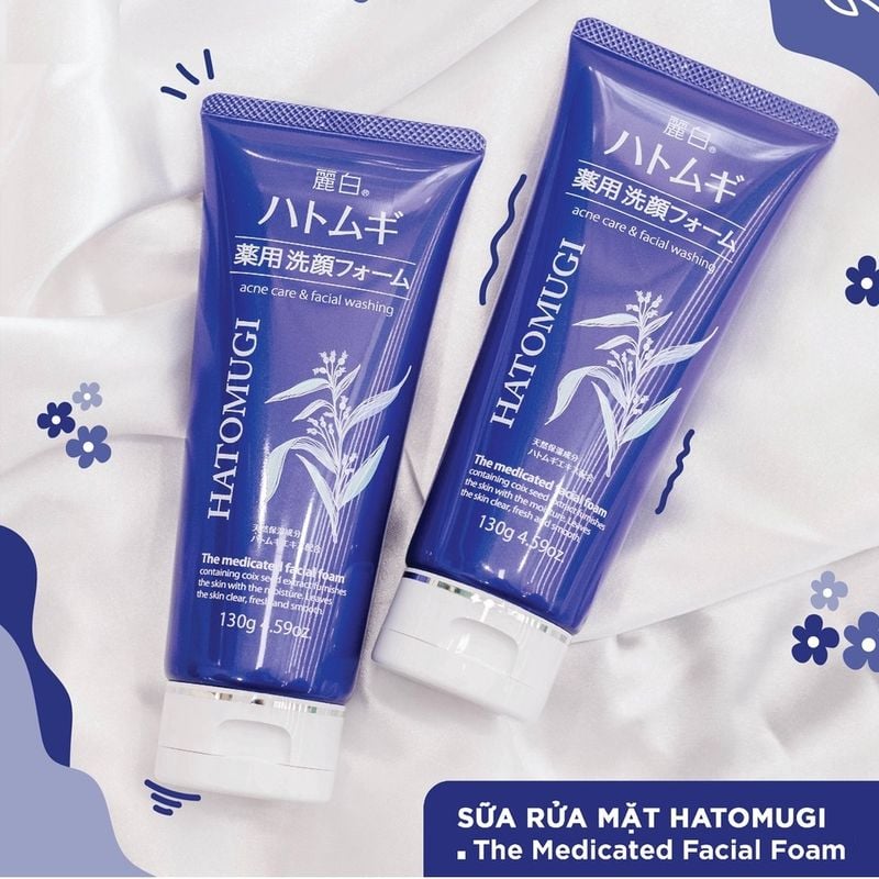 Sữa Rửa Mặt Ngừa Mụn Sáng Da Hatomugi Acne Care & Facial Washing 130gSữa Rửa  Mặt Ngừa Mụn Sáng Da Hatomugi Acne Care & Facial Washing 130g – JOLI  COSMETIC