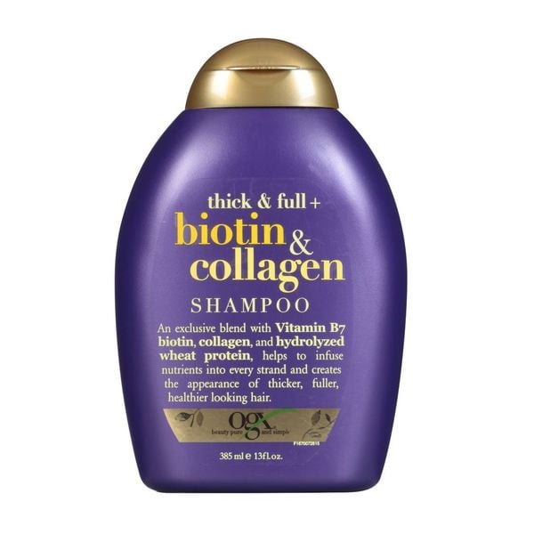 Dầu Gội Làm Dày Tóc  OGX Thick & Full + Biotin & Collagen Shampoo 385ml