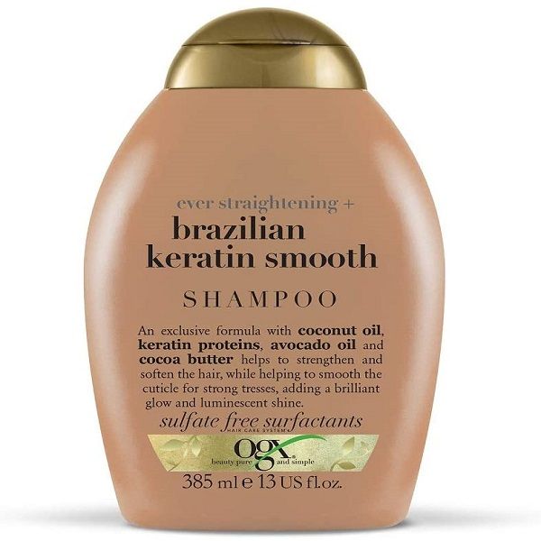 Dầu Gội Vào Nếp Suôn Mượt OGX Brazilian Keratin Therapy Shampoo 385ml