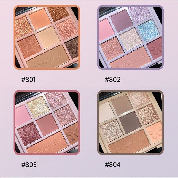 Bảng Phấn Mắt 8 Màu GoGo Tales Daisy Heartbeat Star Yarn Eyeshadow GT181