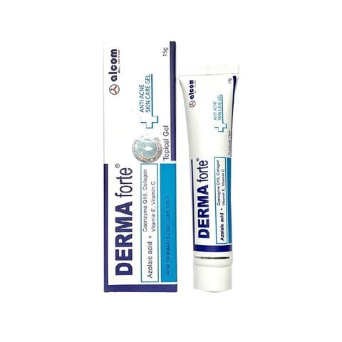 Gel Trị Mụn Trứng Cá Giảm Thâm Mờ Sẹo Derma Forte 15g