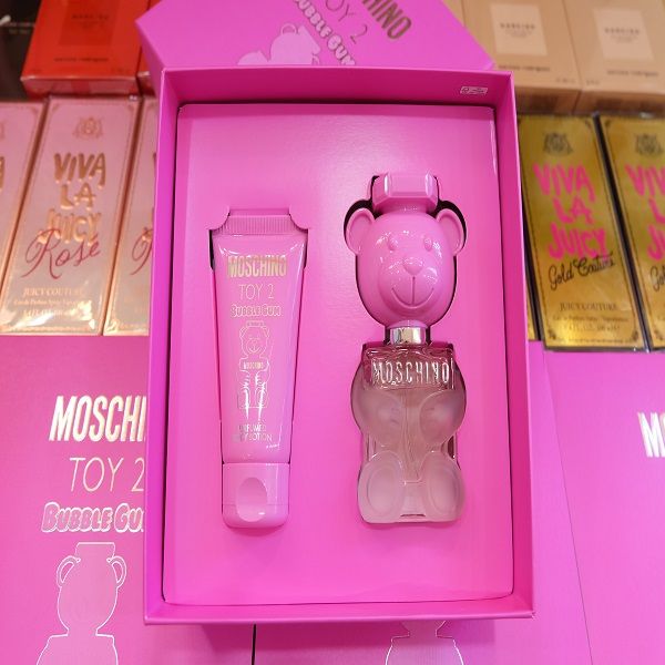 Set Nước Hoa Nữ Moschino Toy 2 Bubble Gum Perfumed Body Lotion EDT 30ml