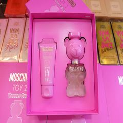 Set Nước Hoa Nữ Moschino Toy 2 Bubble Gum Perfumed Body Lotion EDT 30ml