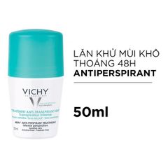 Lăn Khử Mùi Ngăn Mồ Hôi Giữ Khô Thoáng Suốt 48H Vichy Traitement Anti Transpirant 50ml