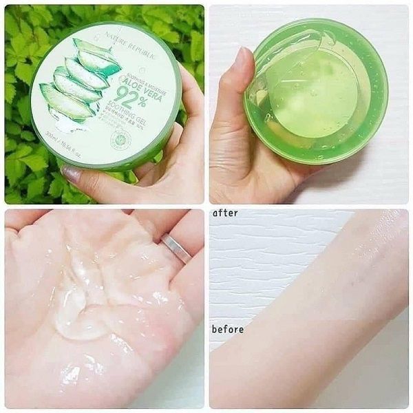 Gel Dưỡng Ẩm Chiết Xuất Lô Hội Nature Republic Soothing & Moisture Aloe Vera 92% Soothing Gel 300ml