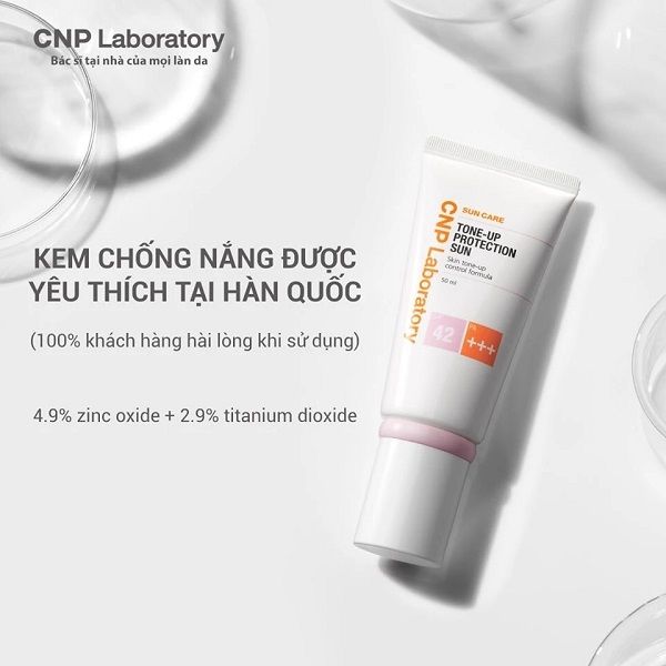 Kem Chống Nắng Nâng Tone CNP Laboratory Tone-Up Protection Sun SPF42 PA+++