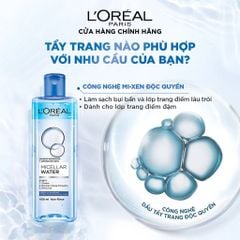 Nước Tẩy Trang Loreal Làm Sạch Sâu Trang Điểm Micellar Water 3-in-1