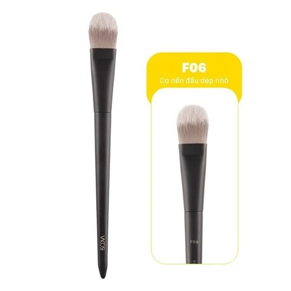 Cọ Đánh Nền Vacosi Đầu Dẹp Nhỏ F06 Foundation Brush