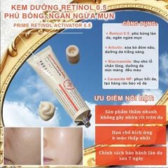 Kem Dưỡng Beldora 299 Retinol 0.5 Activator Phủ Bóng Ngừa Mụn 35ml