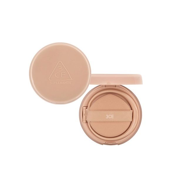 Phấn Nước che phủ hoàn hảo cho da dầu 3CE Soft Matte Fit Cushion SPF45 tặng kèm lõi