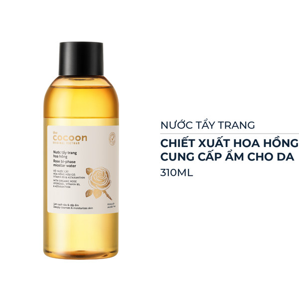 [HÀNG TẶNG] Nước Tẩy Trang Hoa Hồng Làm Sạch Cấp Ẩm Cocoon Rose Micellar Water 310ml