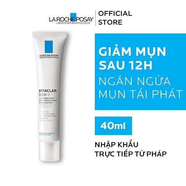 Kem Dưỡng Hỗ Trợ Ngừa Mụn Giảm Thâm La Roche-Posay Effaclar Duo+