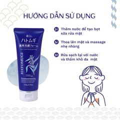 Sữa Rửa Mặt Ngừa Mụn Sáng Da Hatomugi Acne Care & Facial Washing 130g