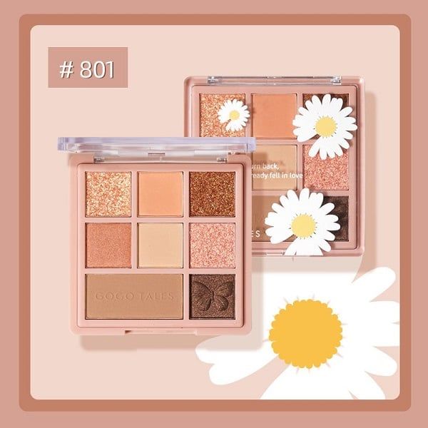 Bảng Phấn Mắt 8 Màu GoGo Tales Daisy Heartbeat Star Yarn Eyeshadow GT181