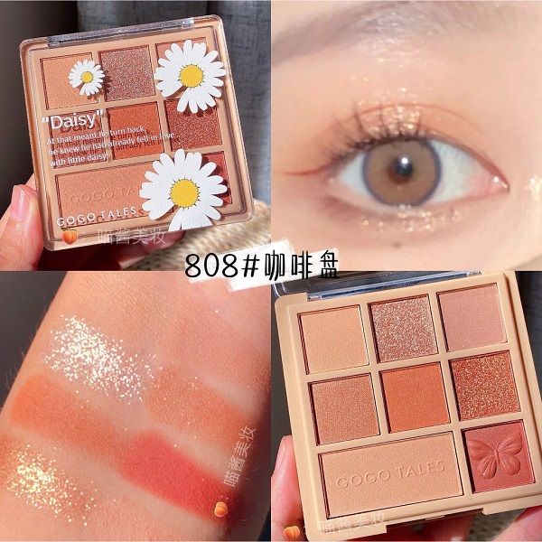 Bảng Phấn Mắt 8 Màu GoGo Tales Daisy Heartbeat Star Yarn Eyeshadow GT181