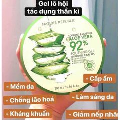 Gel Dưỡng Ẩm Chiết Xuất Lô Hội Nature Republic Soothing & Moisture Aloe Vera 92% Soothing Gel 300ml