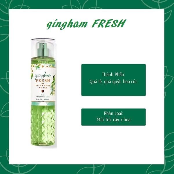 Xịt thơm Bath & Body Works Fine Fragrance Mist 236ml