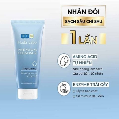 Sữa Rửa Mặt Hada Labo Dưỡng Ẩm Da Premium Cleanser Hydrating 100g