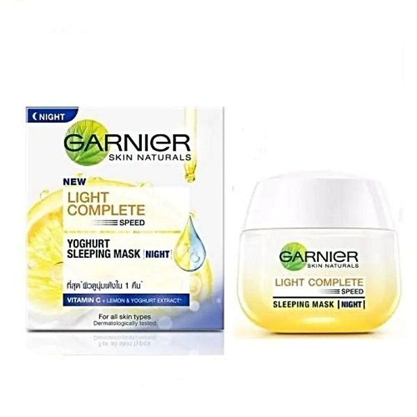 Mặt Nạ Ngủ Dưỡng Sáng Da Ban Đêm Garnier Light Complete Yoghurt Sleeping Mask 50ml