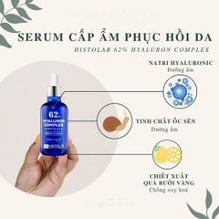 Tinh Chất Cấp Ẩm Phục Hồi Da Histolab 62% Hyaluron Complex Ampoule Derma Science 50ml