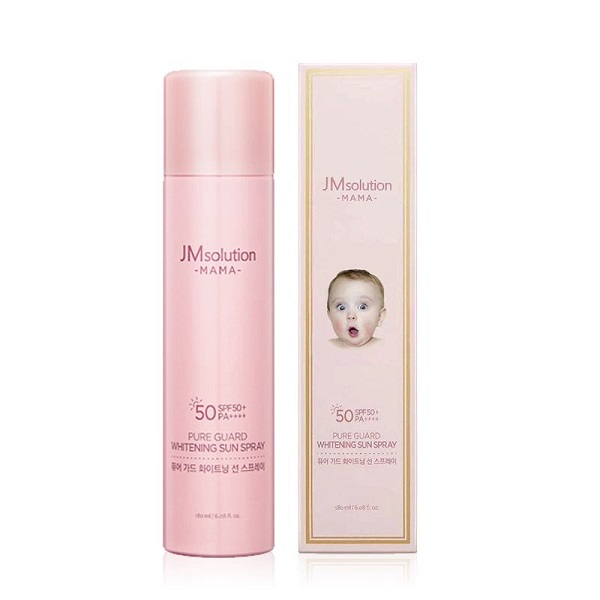 Xịt Chống Nắng Toàn Thân JMsolution Cho Da Nhạy Cảm SPF50+ PA++++ 180ml Mama Pure Guard Whitening Sun Spray