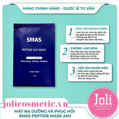 Mặt Nạ Cấp Ẩm Phục Hồi Da SMAS Peptide Silk Mask 24H Hydration Boost 25g